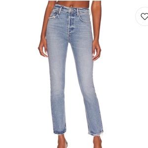 Agolde Riley Long Jeans in Cove